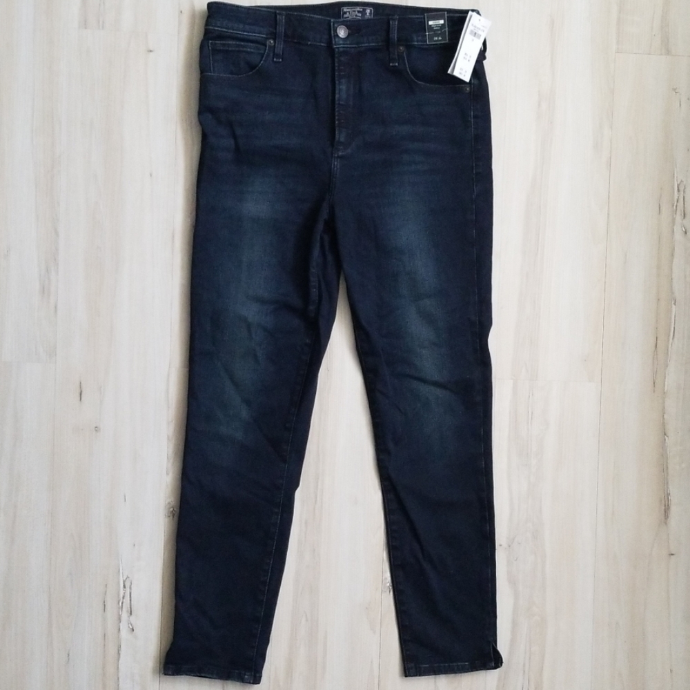 Abercrombie high rise super skinny ankle jeans